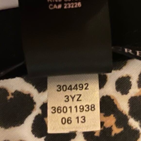 Victoria’s Secret Leopard Sheer Cover-Up Tunic M/L Oversized Bow Back Swim Y2K - Picture 7 of 7